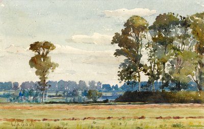 Paysage avec ormes - Walter Bonner Gash